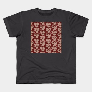 Red Shape Pattern background Kids T-Shirt